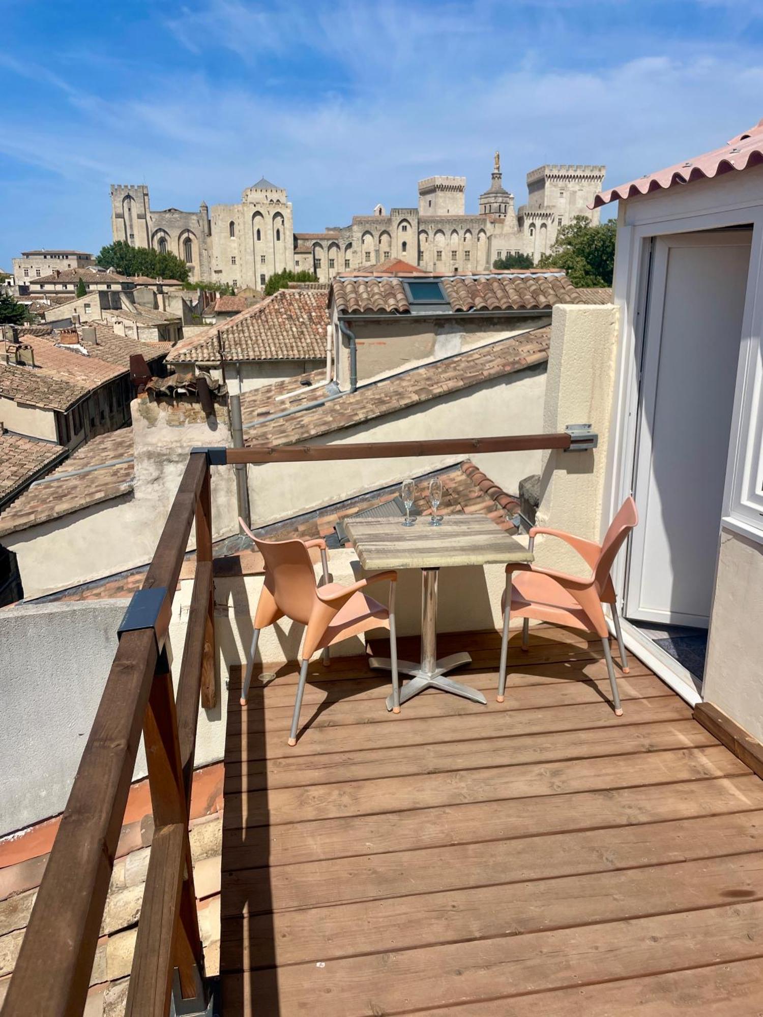 Le Toit D'Avignon - Intra-Muros - Terrasse Vue Palais Des Papes - Ideal Festival - Climatisation - Wifi Eksteriør billede