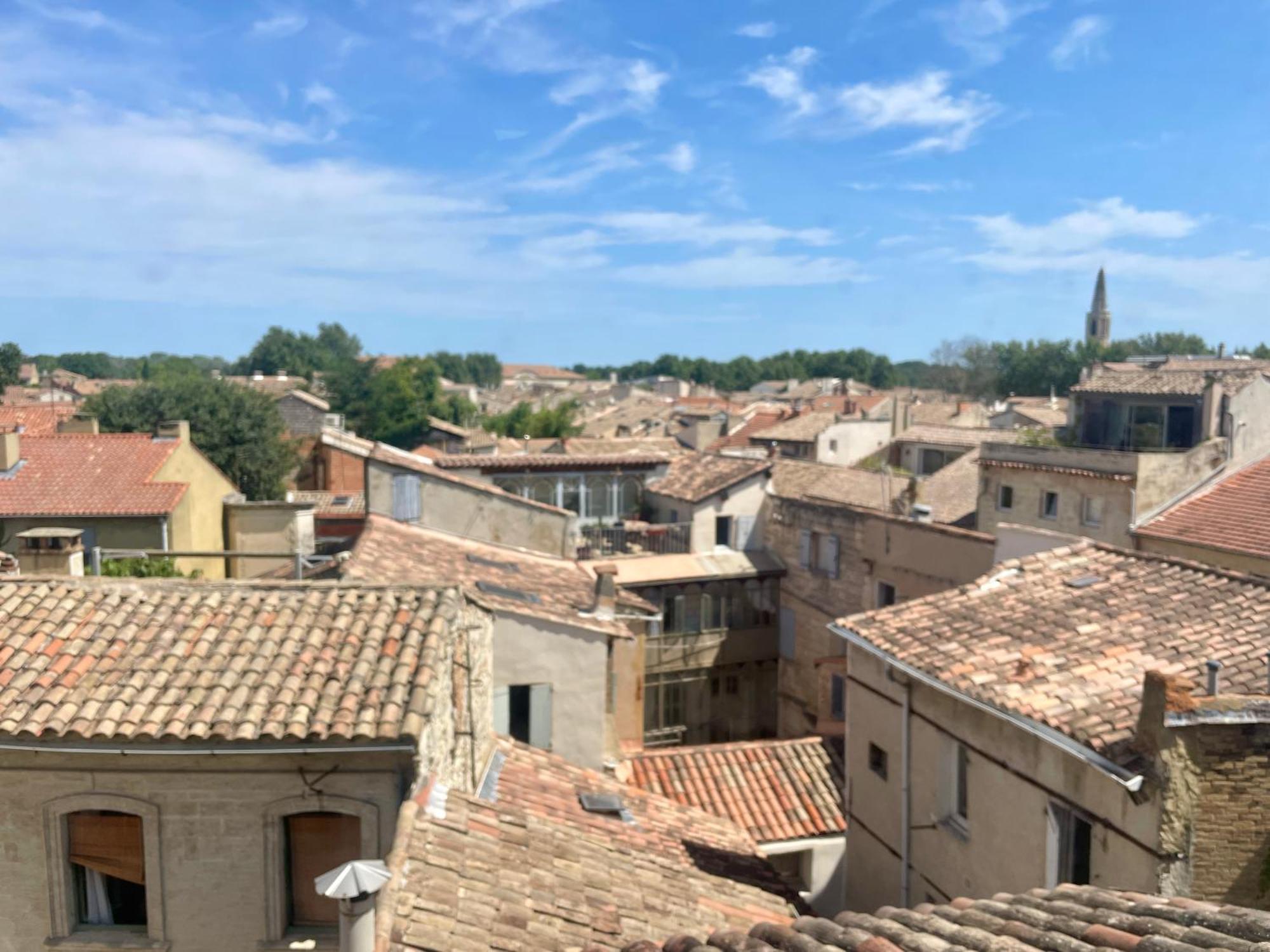 Le Toit D'Avignon - Intra-Muros - Terrasse Vue Palais Des Papes - Ideal Festival - Climatisation - Wifi Eksteriør billede